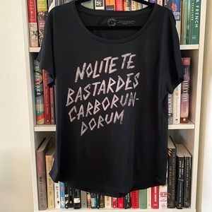 Out of Print relaxed tshirt, Handmaid’s Tale quote, women’s size large